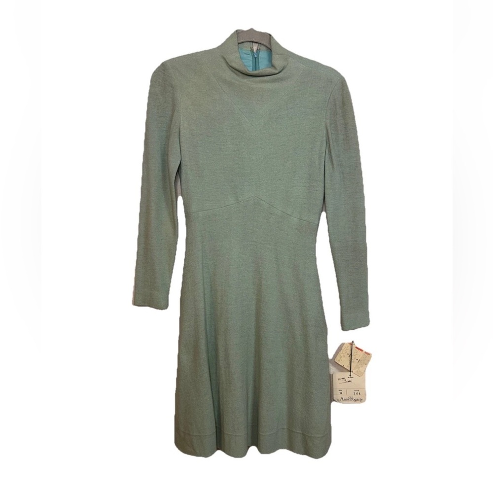 VTG Anne Fogarty Wool Silk Knit Dress Lord & Taylor Deadstock Sz 10